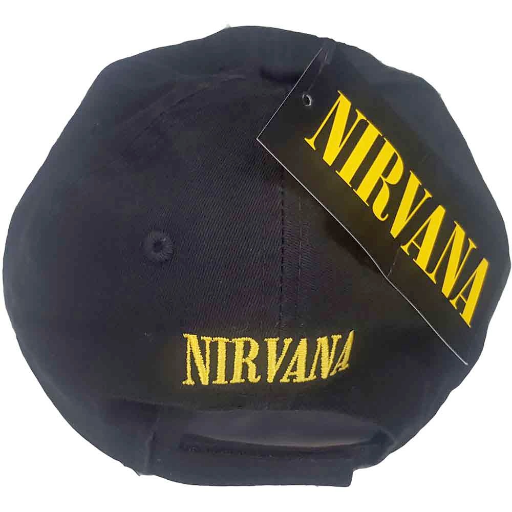 Nirvana - Happy Face Baseball cap - Schwarz